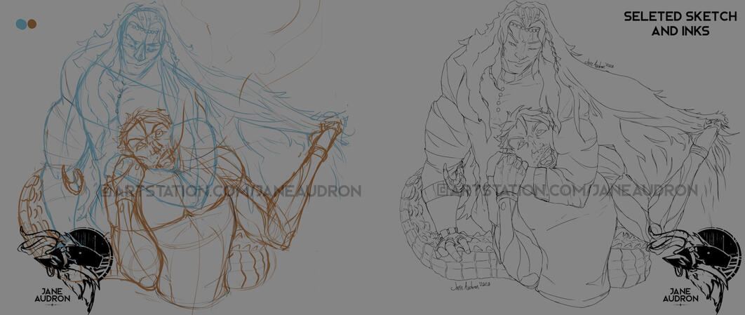 Rough Sketch & Linework Rough Sketch & Linework